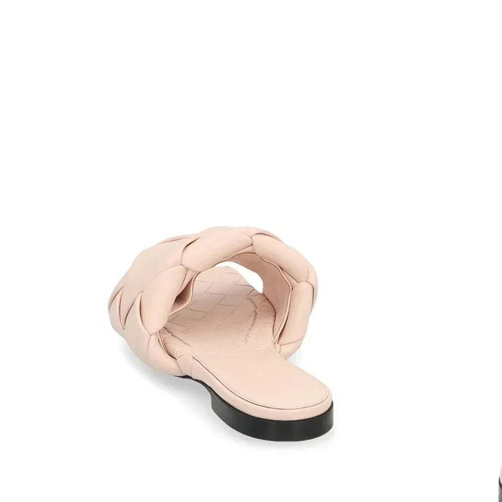 Bottega Veneta Multicolor Leather Flat Sandals - Zachava