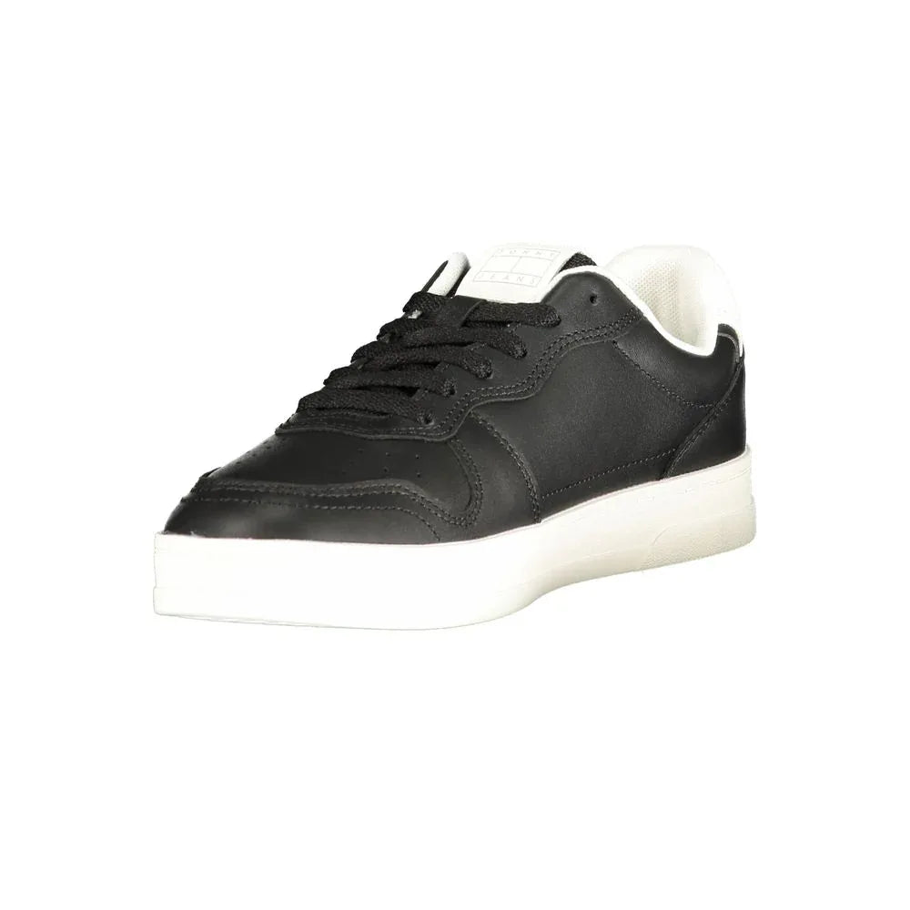 Tommy Hilfiger Black Polyurethane Women Sneaker - Zachava
