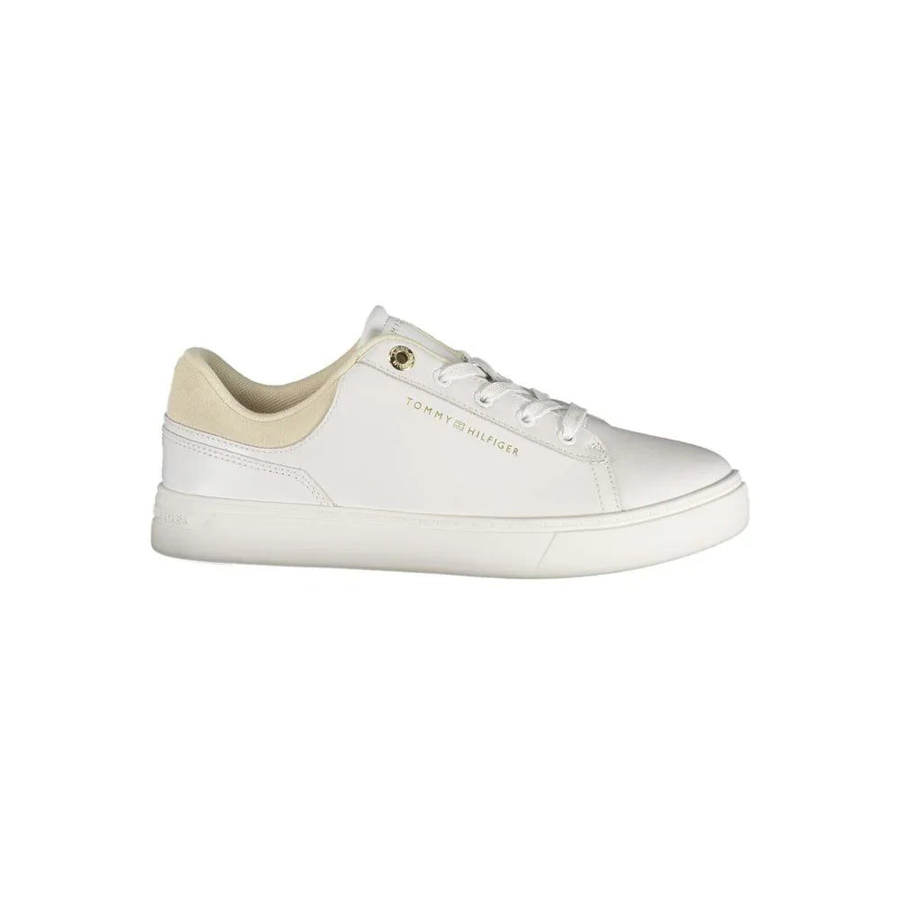 Tommy Hilfiger Bianco Polyurethane Women Sneaker - Zachava