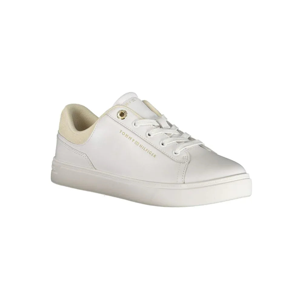 Tommy Hilfiger Bianco Polyurethane Women Sneaker - Zachava