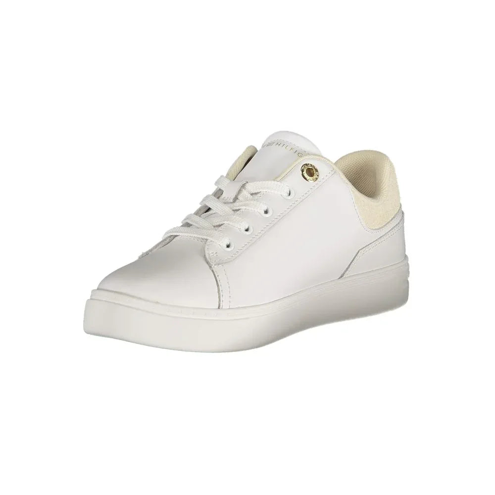 Tommy Hilfiger Bianco Polyurethane Women Sneaker - Zachava