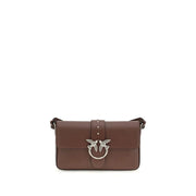 PINKO Brown Leather Shoulder Bag - Zachava