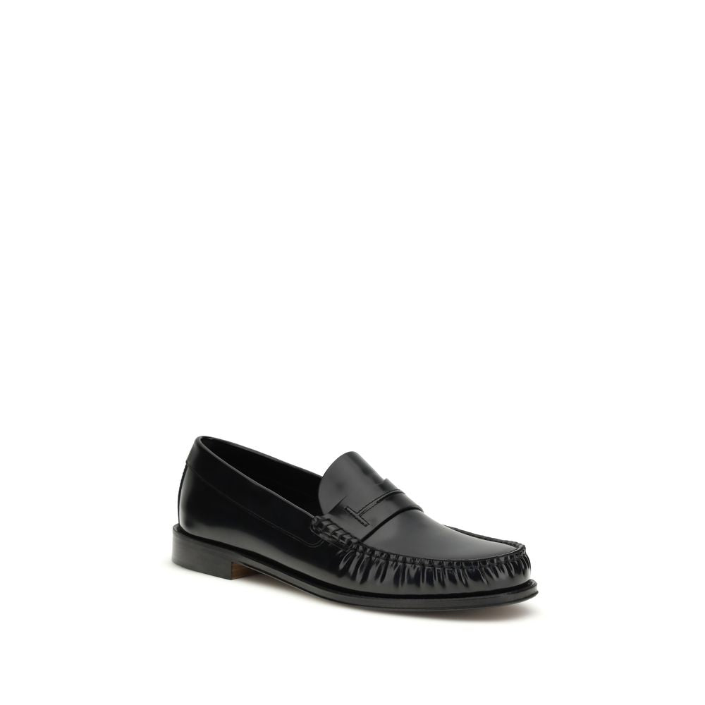 Tom Ford Black Calf Leather Bos Taurus Slip-On Loafers Secondary image
