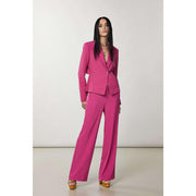 Patrizia Pepe Yellow Polyester Blazer