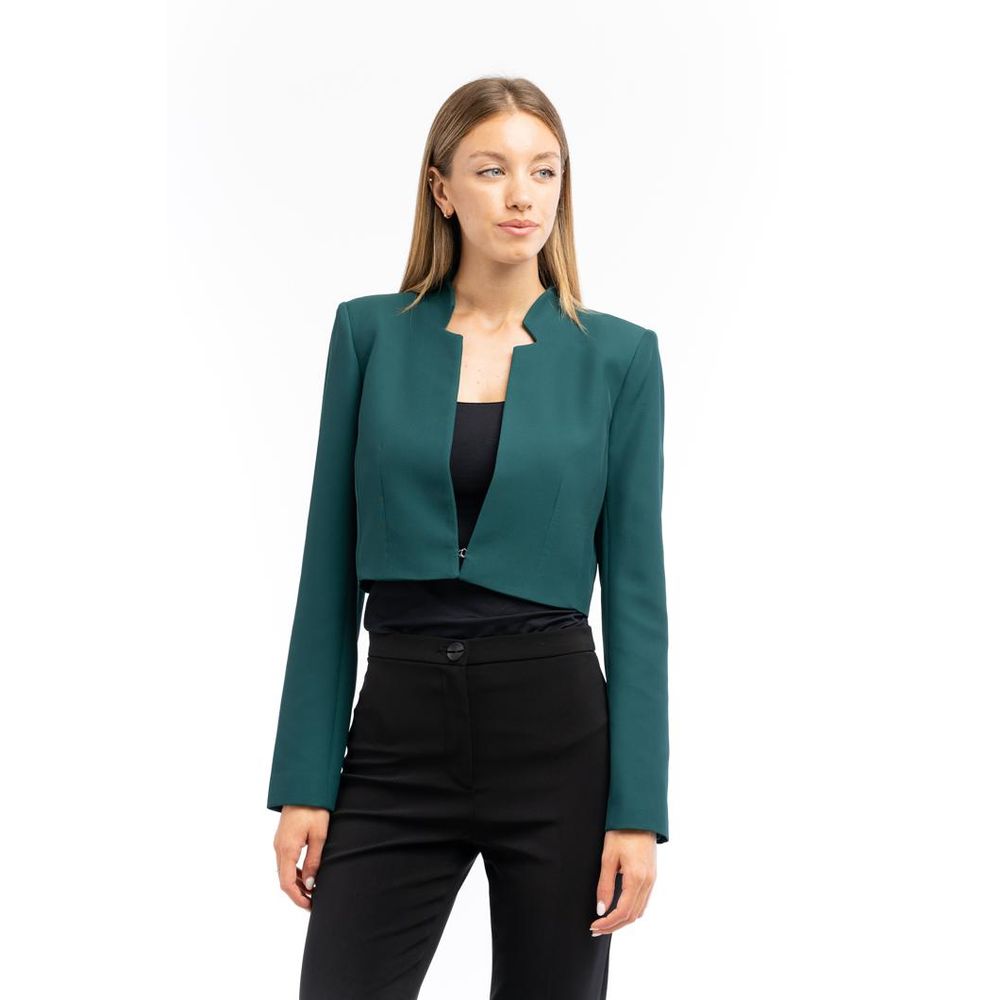 Patrizia Pepe Brown Polyester Blazer Main image