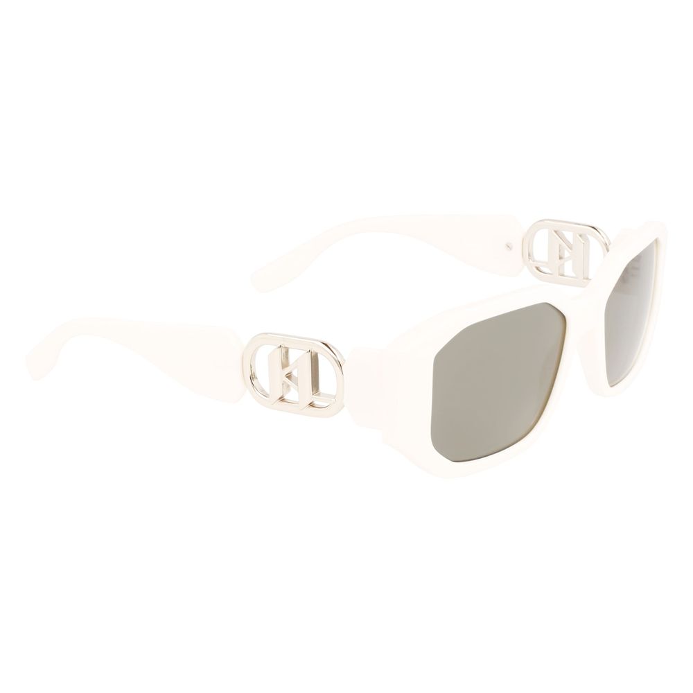 Karl Lagerfeld White Injected Sunglasses Karl Lagerfeld