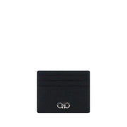 Ferragamo Black Calf Leather Bos Taurus Wallet