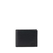 Ferragamo Black Calf Leather Bos Taurus Wallet