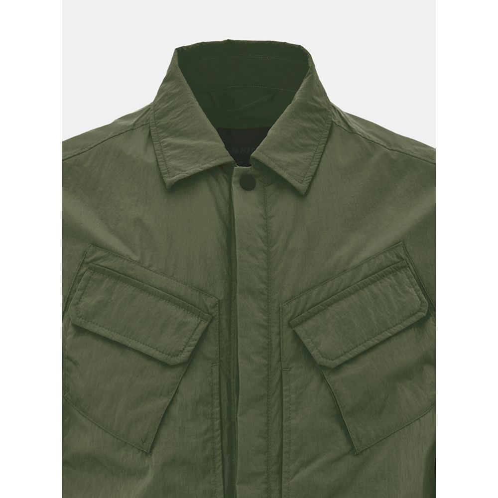 Paul & Shark Green Polyester Coat