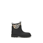 Burberry Black Rubber Ankle Boots