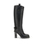 Burberry Black Calf Leather Bos Taurus High Heel Boots