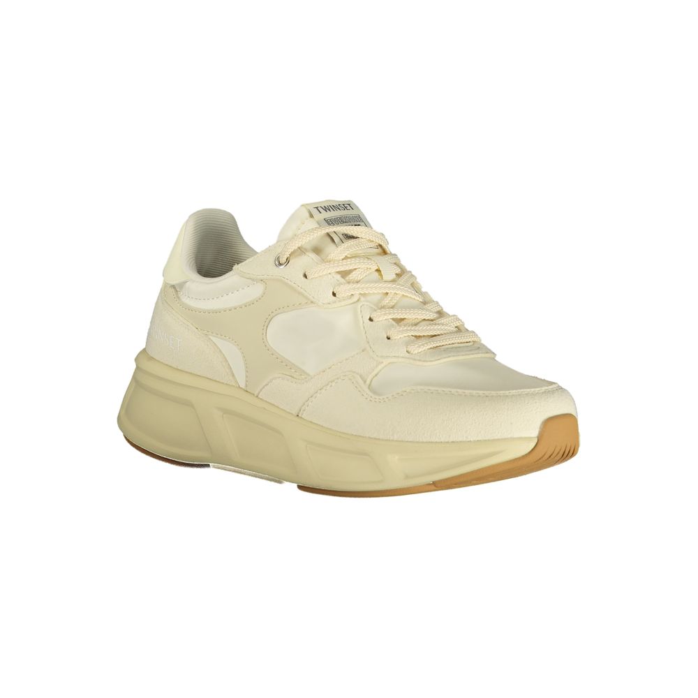 Twinset Beige Polyurethane Women Sneaker