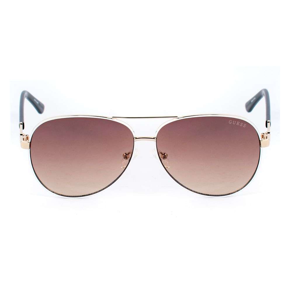 Guess White Metal Sunglasses