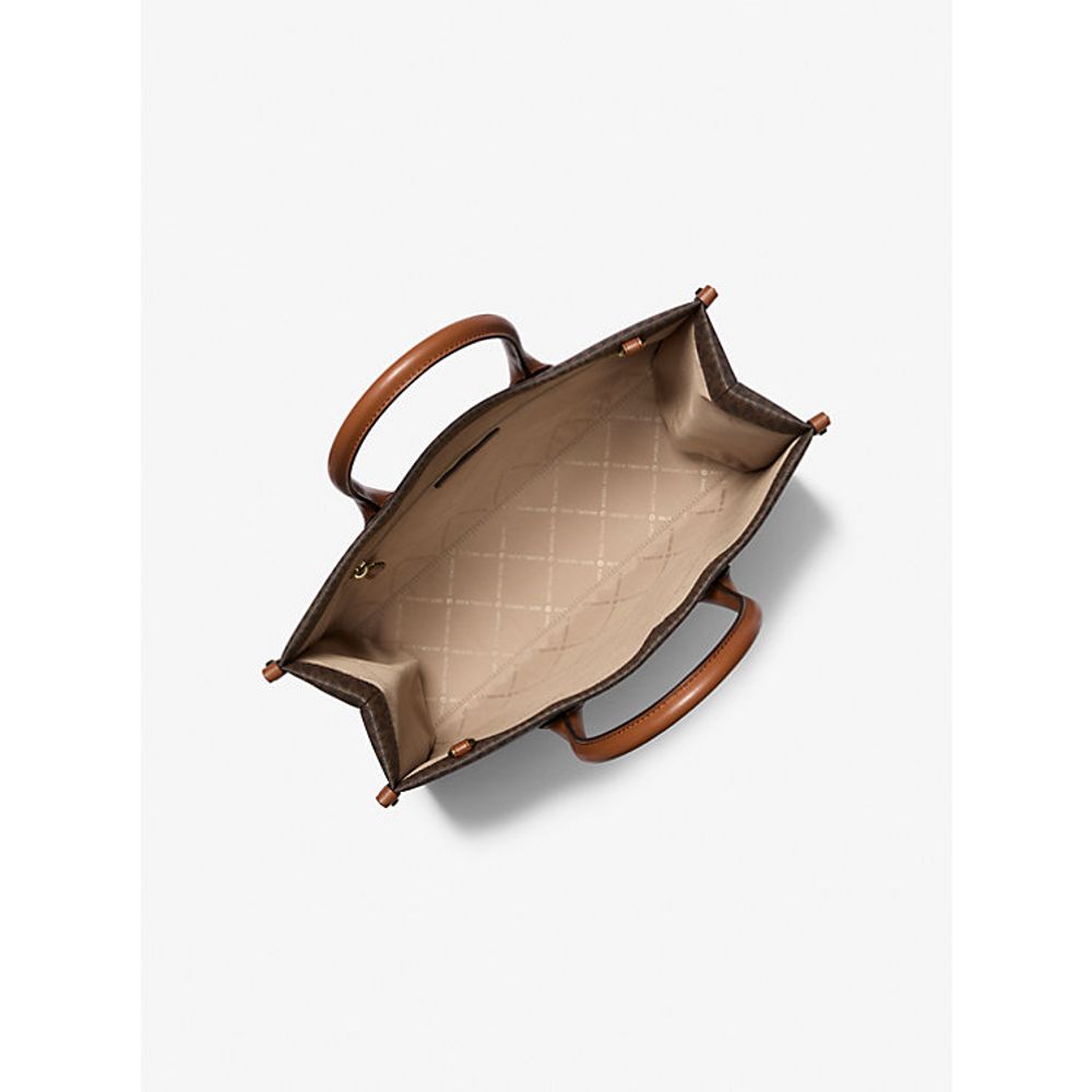 Michael Kors Brown Leather Shoulder Bag Michael Kors