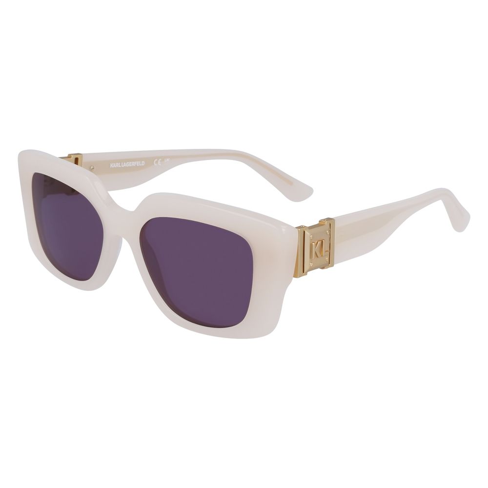 Karl Lagerfeld Beige Acetate Sunglasses Karl Lagerfeld