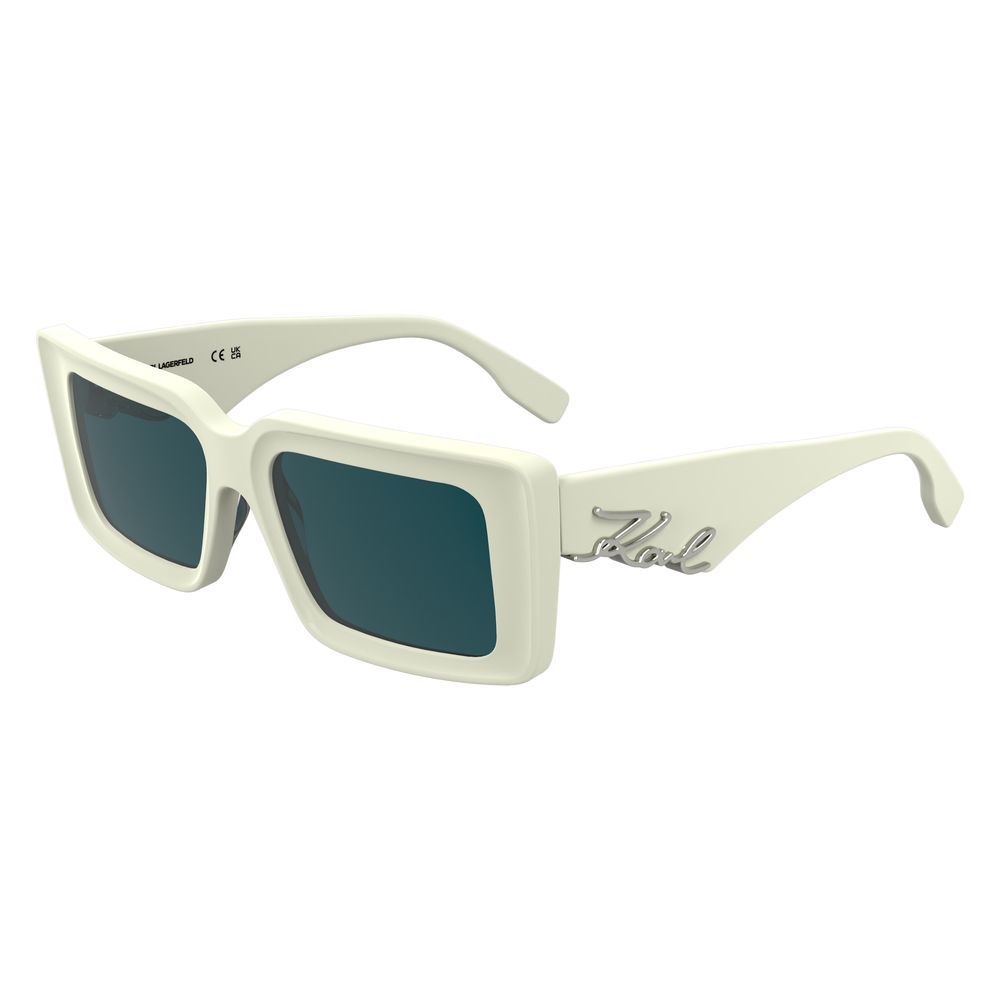 Karl Lagerfeld White Acetate Sunglasses Karl Lagerfeld