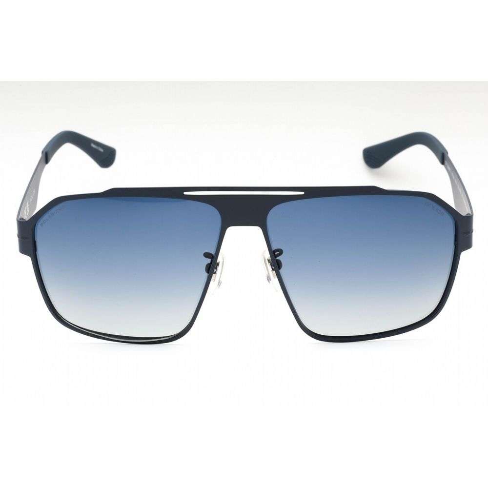 Police Blue Metal Sunglasses