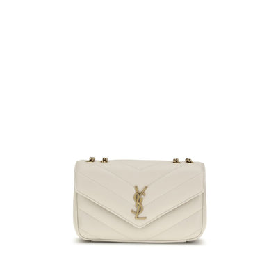 Saint Laurent Beige Lamb Ovis Aries Aries Shoulder Bag