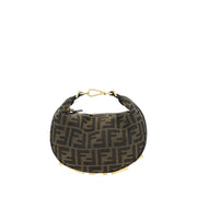Fendi Brown Fabric Shoulder Bag