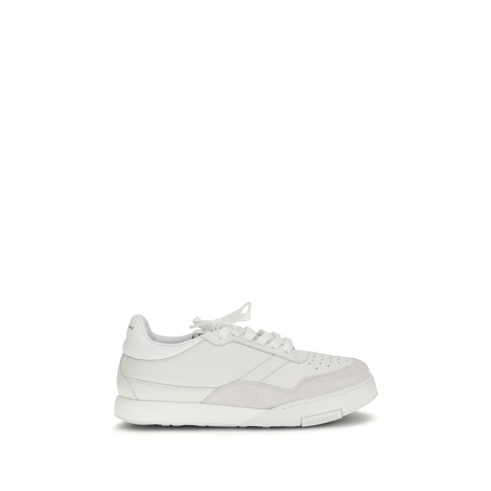 Givenchy White Calf Leather Bos Taurus Low Top Sneakers