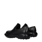 Jil Sander Black Leather Slip-On Loafers