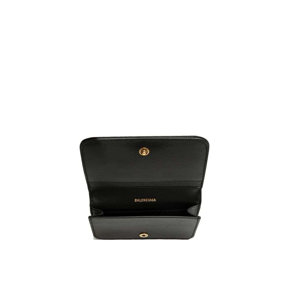 Balenciaga Black Lamb Leather Cardholder