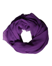 Dolce & Gabbana Purple Silk Neck Wrap Shawl Stole 200cm x 134cm Scarf - Zachava