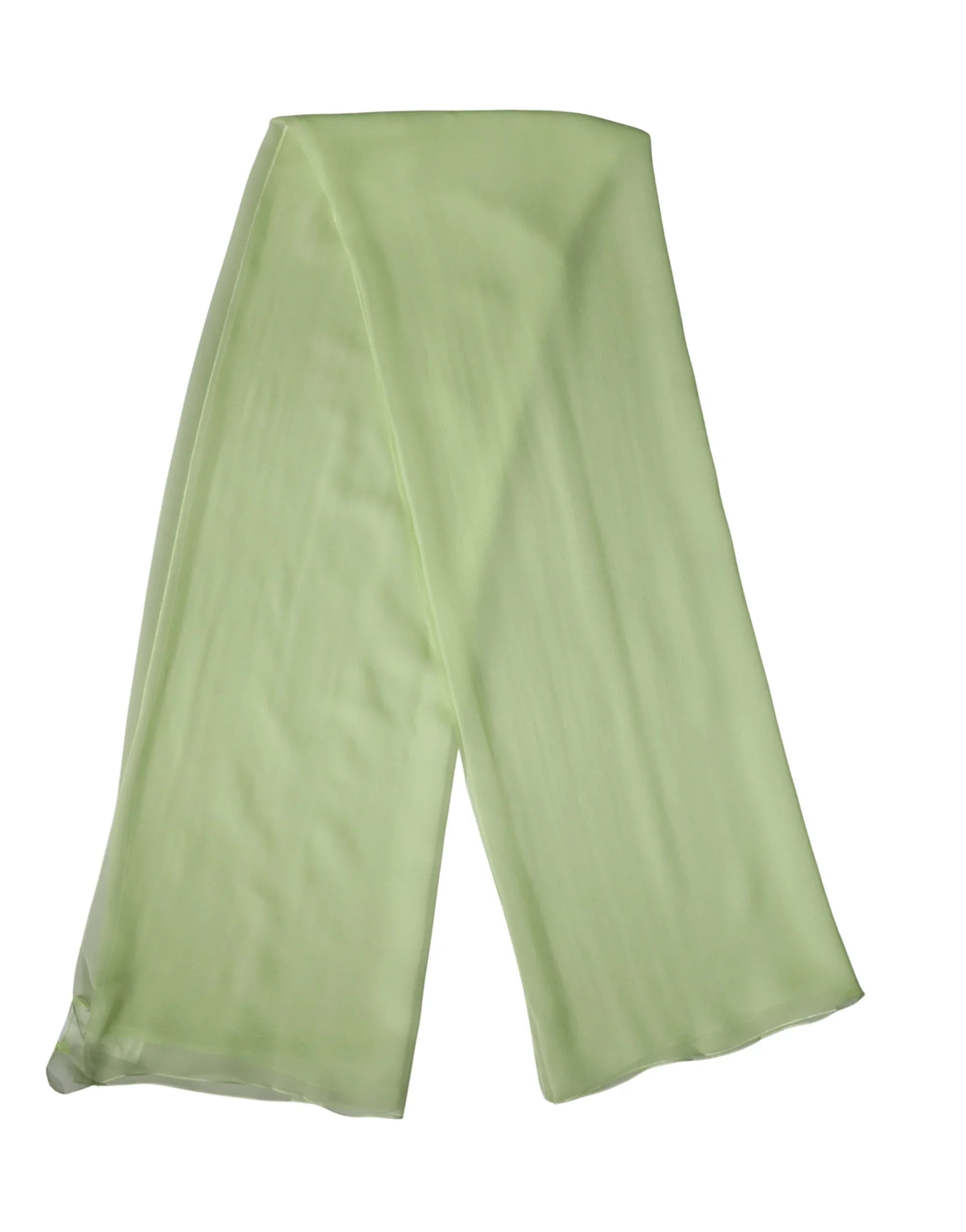 Dolce & Gabbana Light Green Silk Neck Wrap Stole 200cm x 134cm Scarf - Zachava