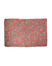 Dolce & Gabbana Red Zebra Print Silk Wrap Shawl Stole 200cm x 132cm Scarf for Women