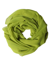 Dolce & Gabbana Yellow Green Neck Wrap Shawl Foulard 131cm x 99.5cm Scarf for Women