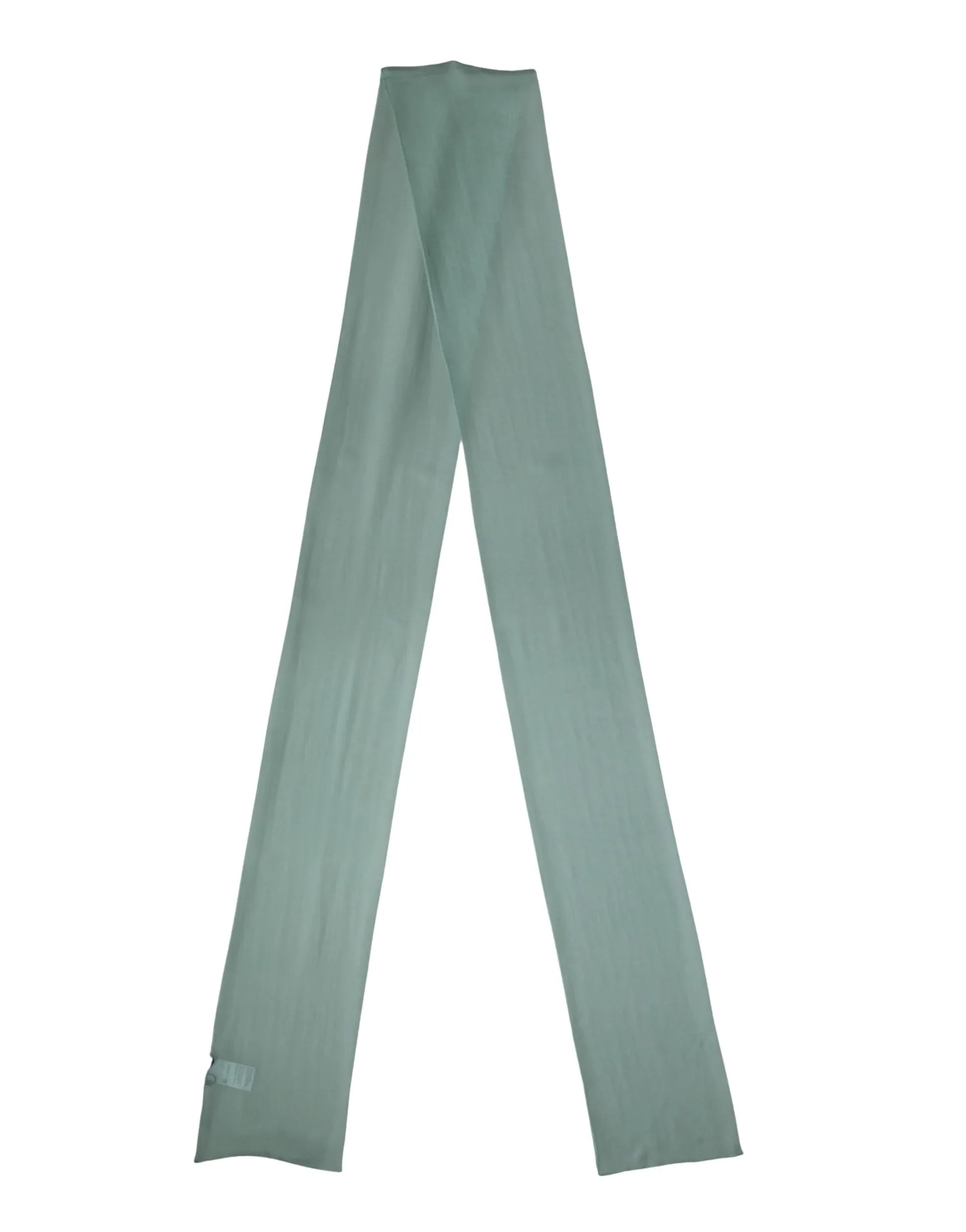 Dolce & Gabbana Teal Silk Sash Wrap Foulard Stole 292cm x 19cm Scarf - Zachava