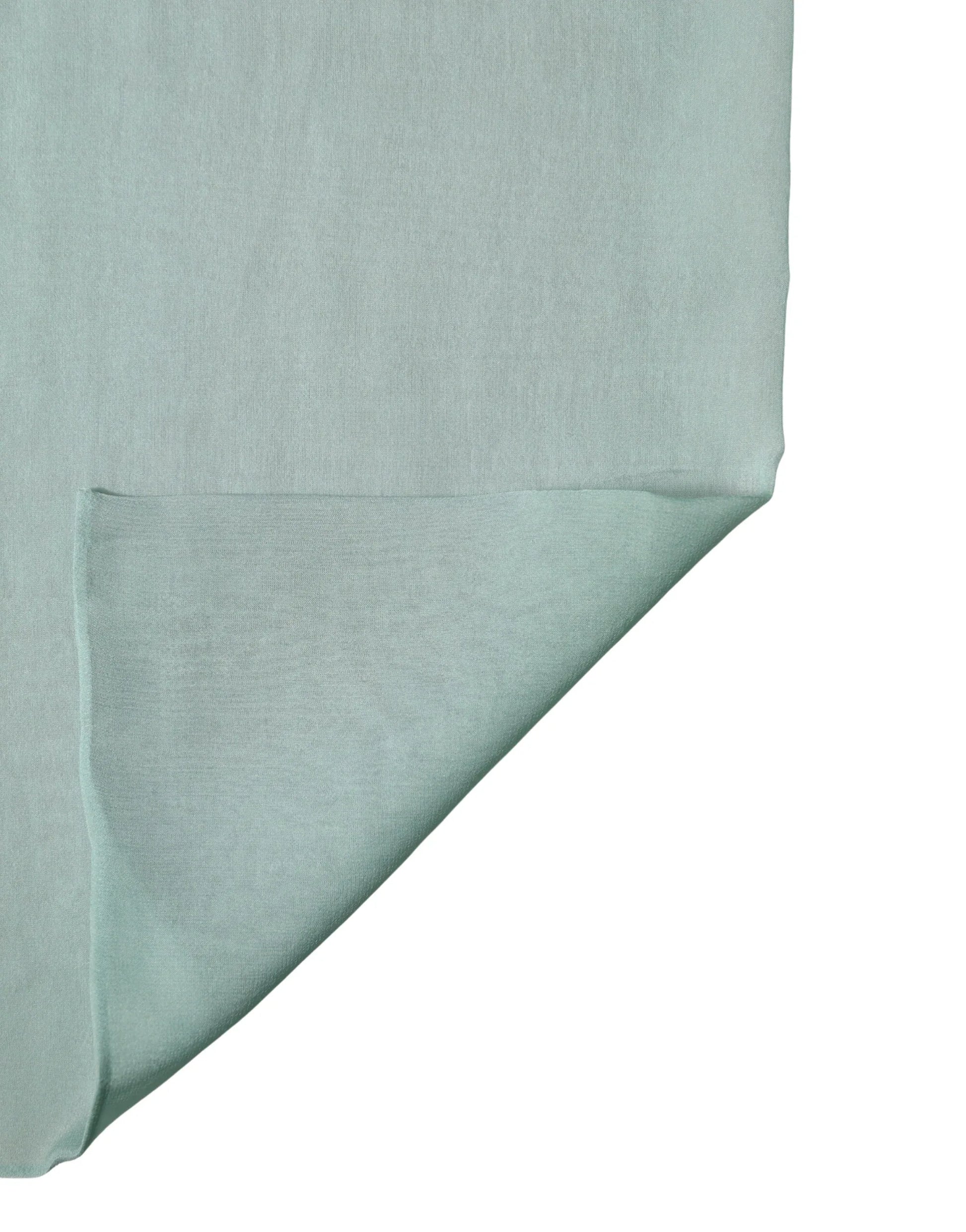 Dolce & Gabbana Teal Silk Sash Wrap Foulard Stole 292cm x 19cm Scarf - Zachava