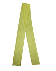 Dolce & Gabbana Yellow Green Silk Sash Foulard Stole 292cm x 19cm Scarf for Women
