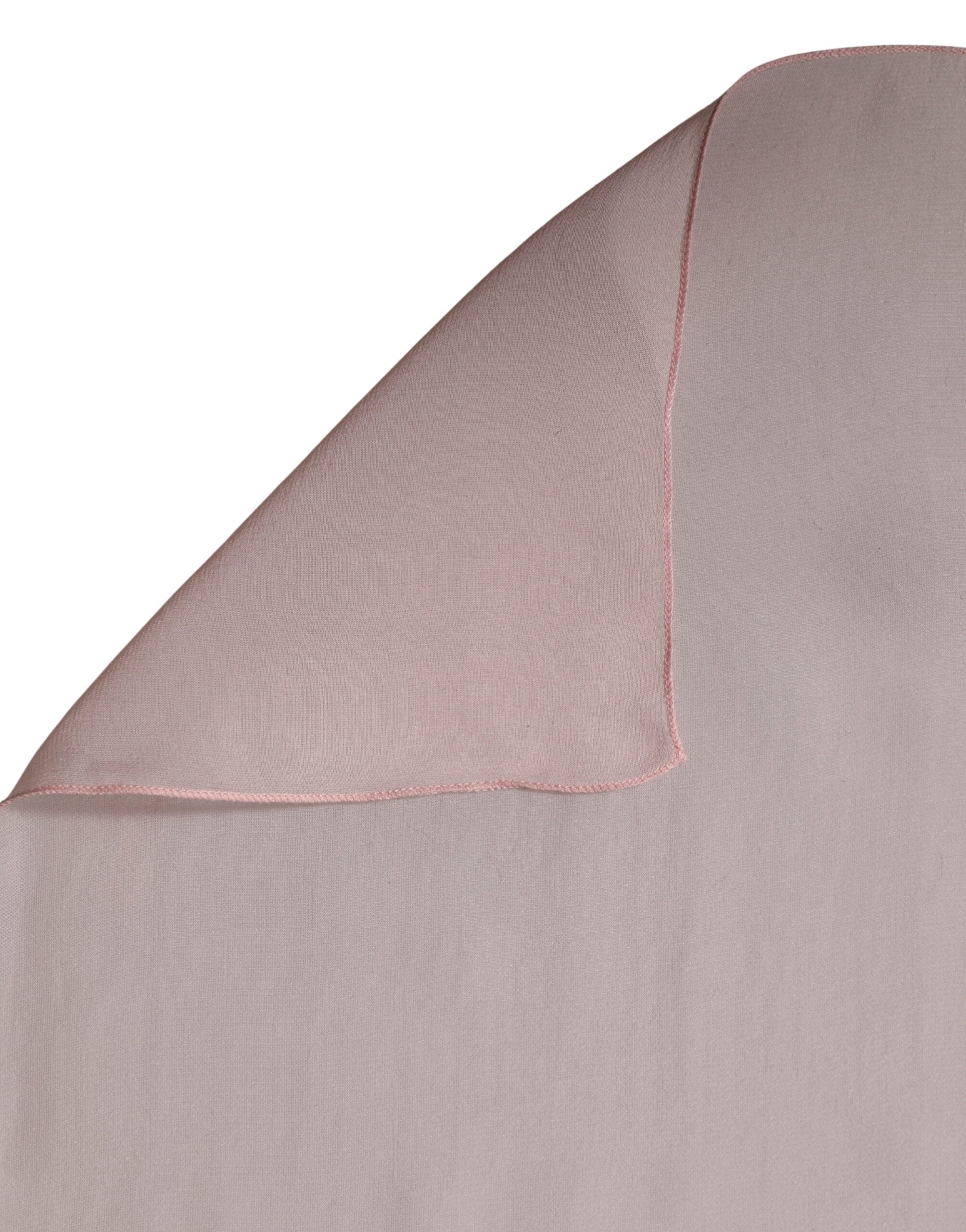 Dolce & Gabbana Light Pink Silk Neck Wrap Shawl Stole 272cm x 120cm Scarf for Women