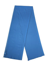 Dolce & Gabbana Blue Silk Neck Wrap Shawl Stole 200cm x 64cm Scarf for Women