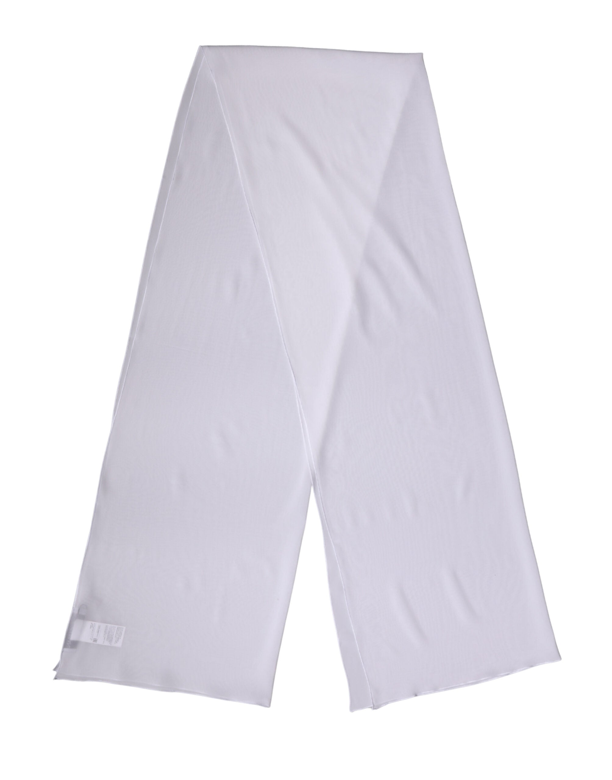 Dolce & Gabbana White Silk Neck Wrap Shawl Stole 200cm x 64cm Scarf for Women