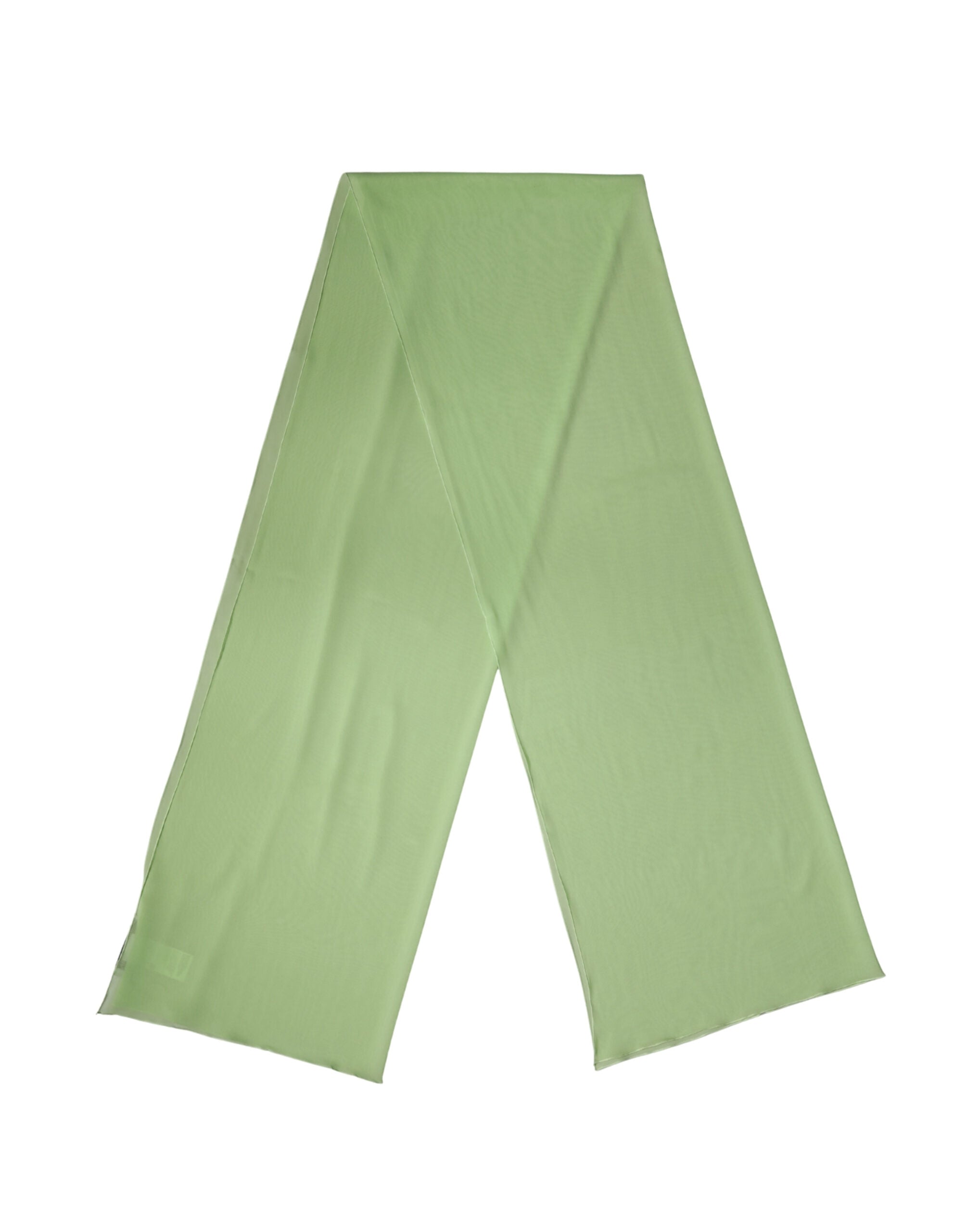 Dolce & Gabbana Light Green Silk Neck Wrap Shawl Stole 200cm x 64cm Scarf for Women