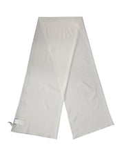 Dolce & Gabbana Off White Silk Neck Wrap Shawl Stole 200cm x 64cm Scarf