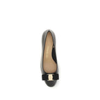 Ferragamo Black Calf Leather Bos Taurus Pumps