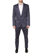 Dolce & Gabbana Blue Single Breasted MARTINI 2 Piece Suit