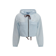 Prada Blue Recycled Polyamide Shell Jacket
