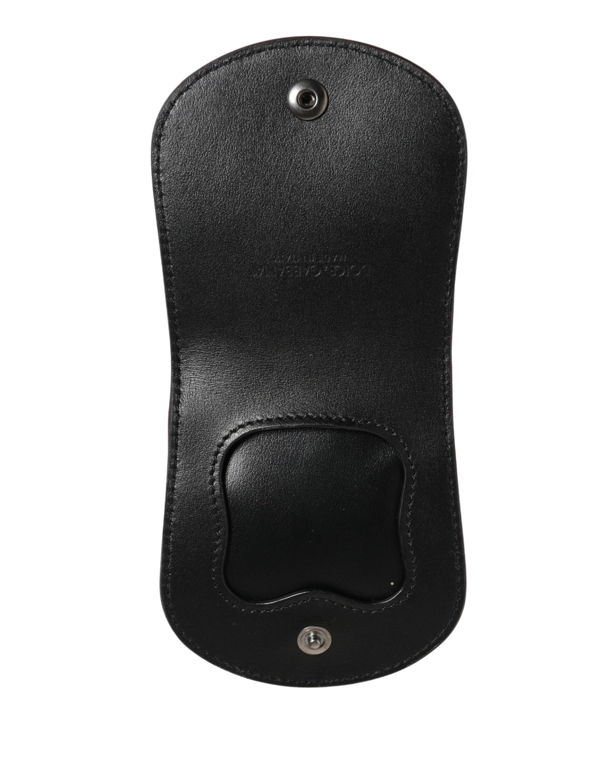 Dolce & Gabbana Burgundy Exotic Skin Condom Case Holder Pocket Wallet