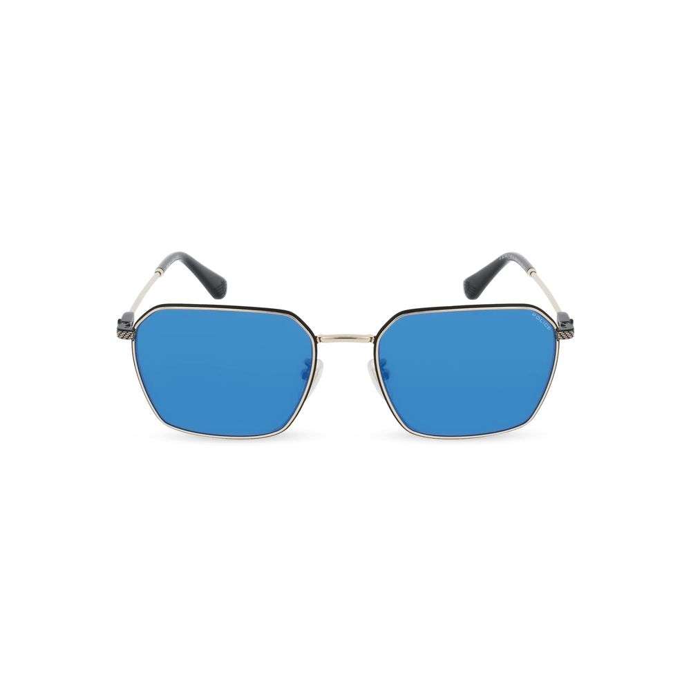 Police Gray Metal Sunglasses