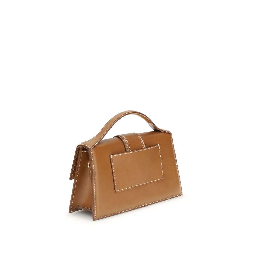 Jacquemus Brown Calf Leather Bos Taurus Handbag