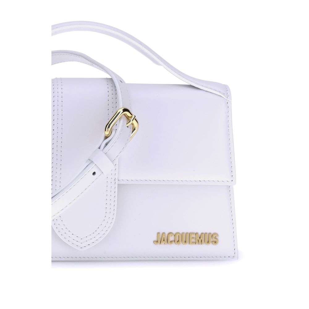 Jacquemus White Calf Leather Bos Taurus Handbag