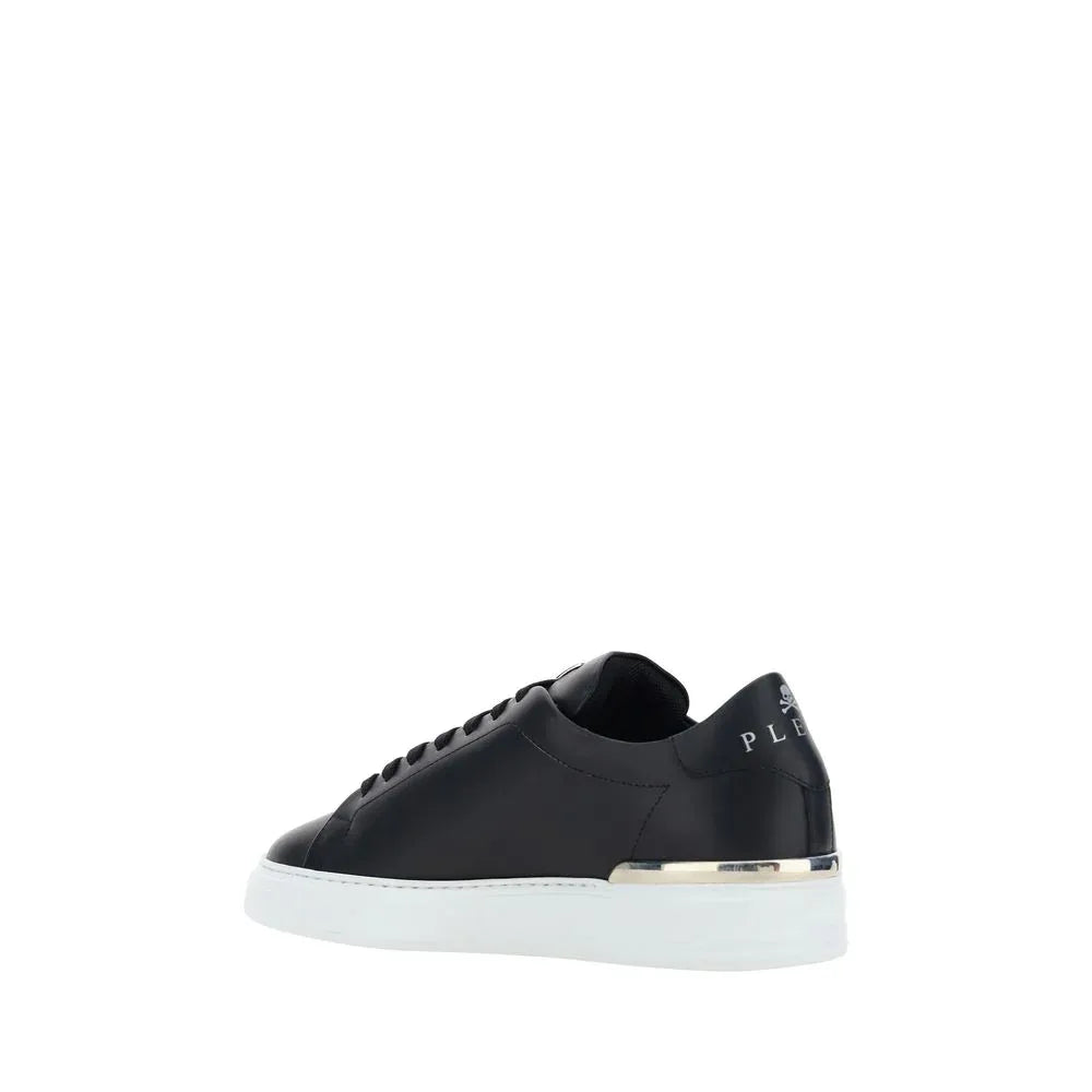 Philipp Plein Black Calf Leather Bos Taurus Low Top Sneakers - Zachava