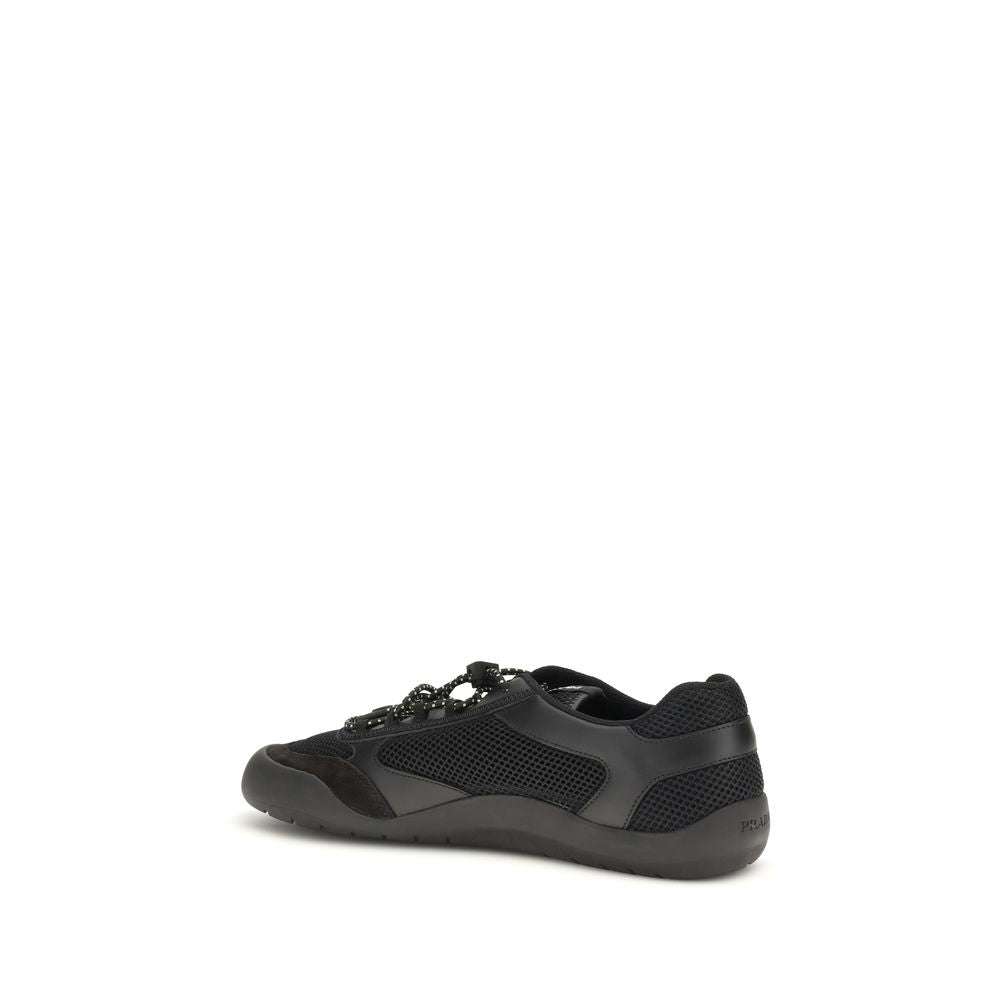 Prada Black Polyester Athletic Sneakers