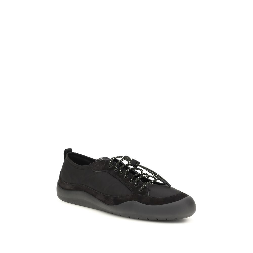 Prada Black Recycled Polyamide Athletic Sneakers - Zachava