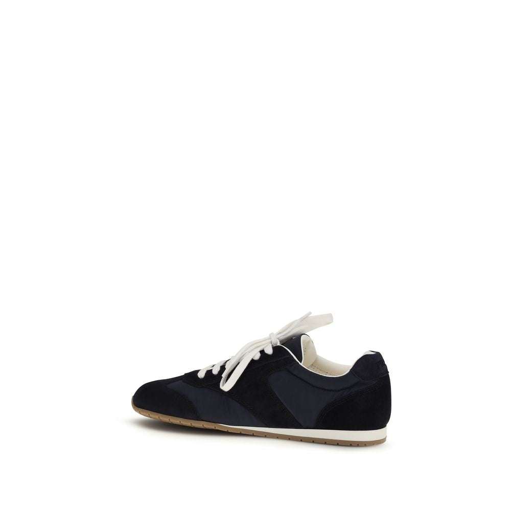 Prada Blue Calf Leather Bos Taurus Low Top Sneakers
