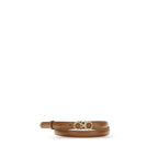 Ferragamo Beige Calf Leather Bos Taurus Thin Belt